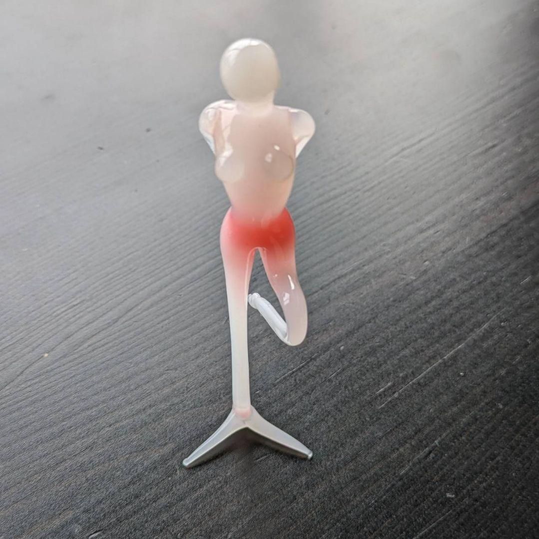 送料無料】【匿名配送】GA24 ピンクホワイト ガラス工芸 ムラーノ