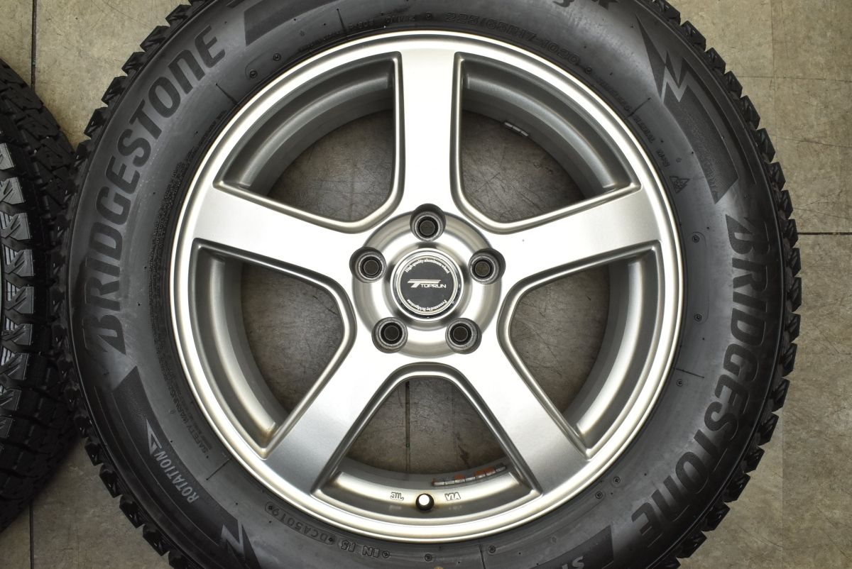  交換用に トップラン 17 in 7 J 38 PCD 114 3 ブリヂストン ブリザック DM V 225 65 R NX RAV 4 ハリアー エクストレイル CX 5 8 17インチ タイヤ ホイールセット