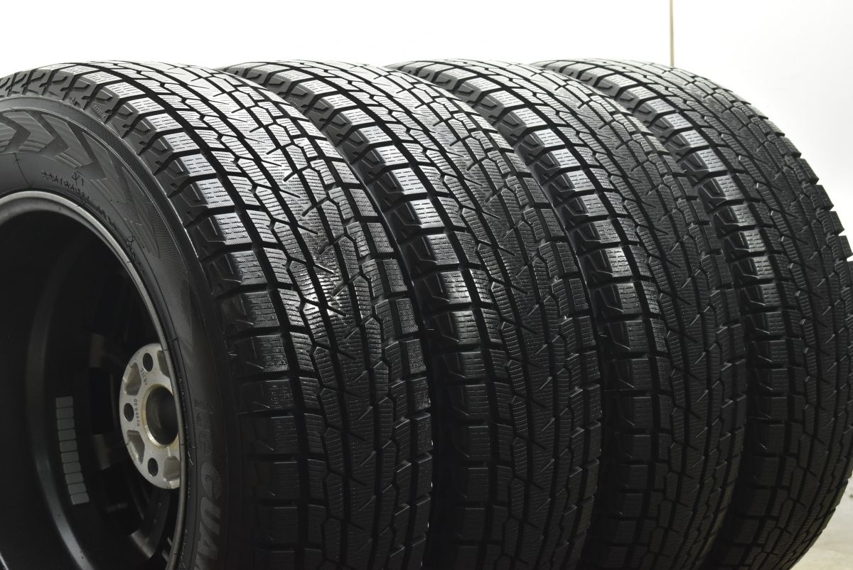  バリ溝 ミルアス 17 in 7 J 38 PCD 114 3 ヨコハマ アイスガード G 075 225 65 R NX RAV 4 ハリアー ヴァンガード スタッドレス 17インチ タイヤ ホイールセット