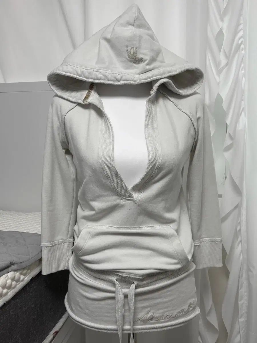 ヴィンテージ Abercrombie アバクロンビー 7分袖 スリムフィット フード ONE PIECE