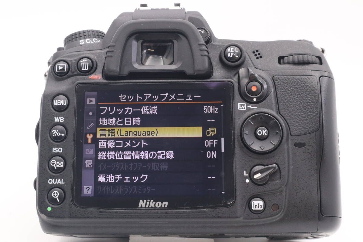 シャッター回数: 17,405 枚 Nikon D7000 ニコン デジタル一眼 ブラック