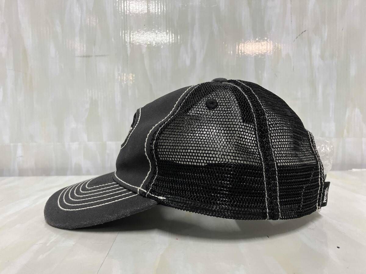 STUSSY 24 SS LOW PRO TRUCKER CUT-OUT LEATHER SN 1311138 ステューシー トラッカーキャップ メッシュ ブラック 57 cm