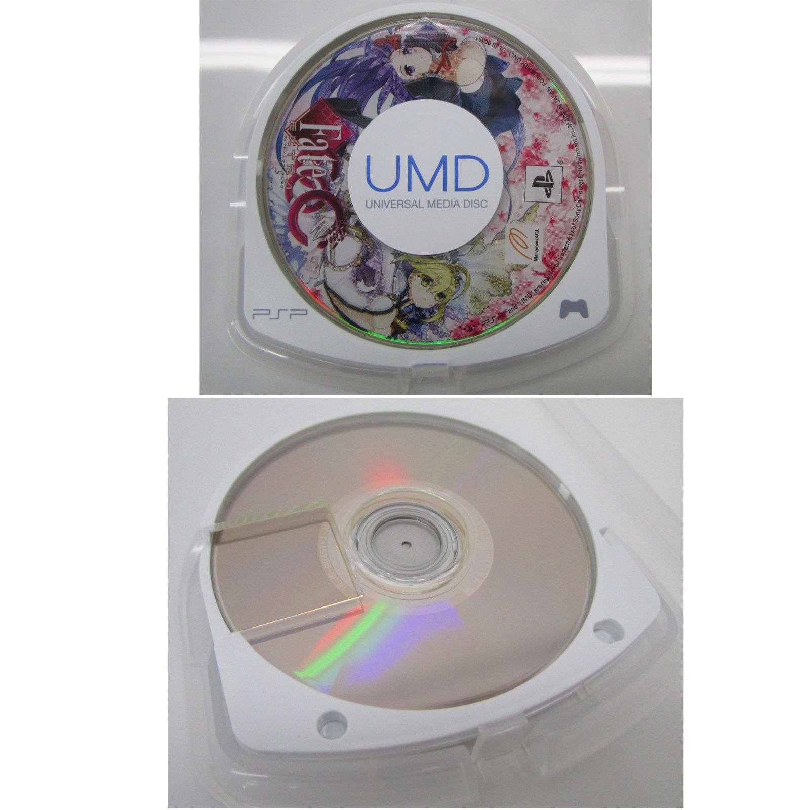PSP フェイト/エクストラCCC シール付 + ビジュアルワークスCDブック
