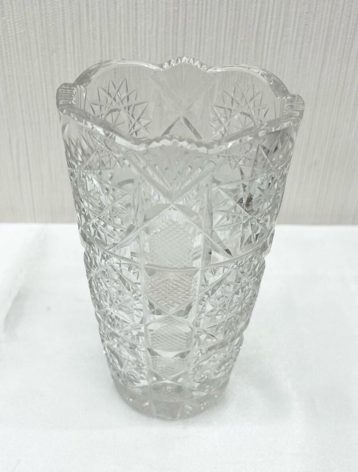 KAMEI GLASS Chevalier シュヴァリエ クリスタルガラス 花瓶 〇自宅