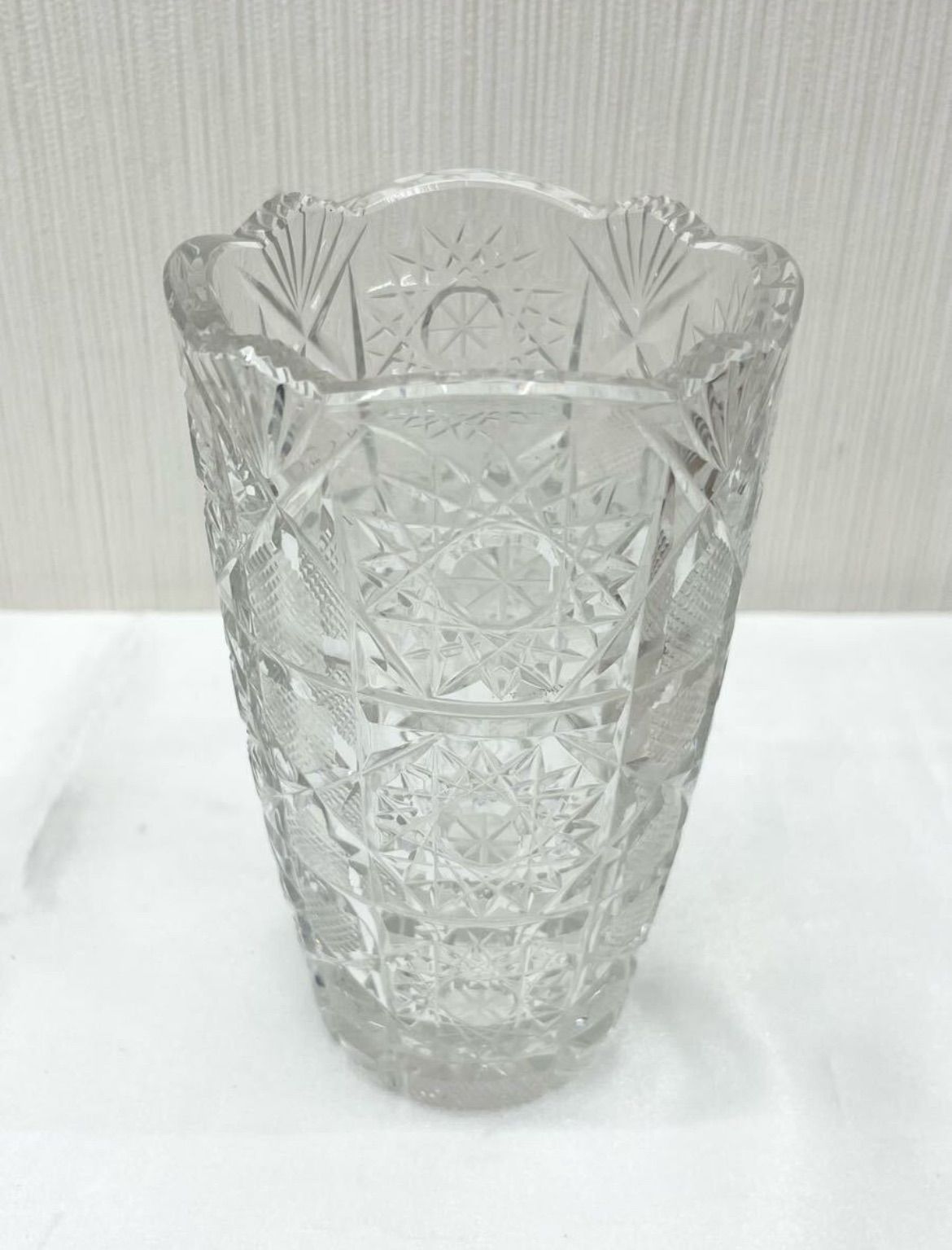 KAMEI GLASS Chevalier シュヴァリエ クリスタルガラス 花瓶 〇自宅