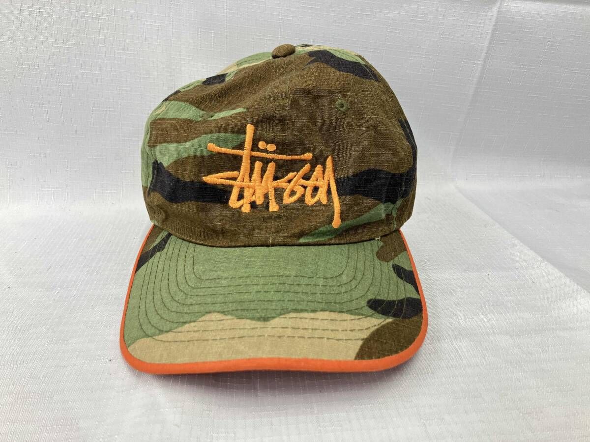 STUSSY ステューシー/キャップ/USA製 90s/OLD STUSSY CAMO CAP/迷彩柄