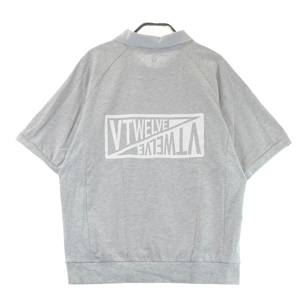 【新品】ヴィトゥエルヴ　ゴルフ　ポロ　シャツ　グレー　L サイズ：L V12 ヴィトゥエルヴ 2025年 襟付 半袖Tシャツ グレー系