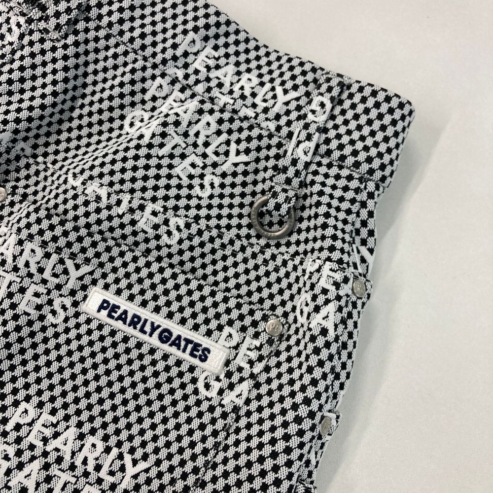 サイズ 0 PEARLY GATES パーリーゲイツ スカート チェッカー ブラック系 ゴルフウェア レディース ストスト 子供用ゴルフ用品 スカート 