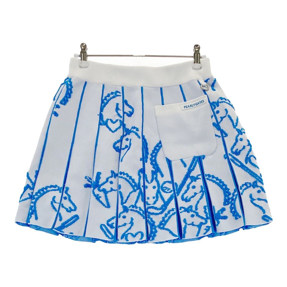 サイズ 0 PEARLY GATES パーリーゲイツ スカート ホワイト系 ゴルフウェア レディース ストスト ウォームアップウェア スカート 