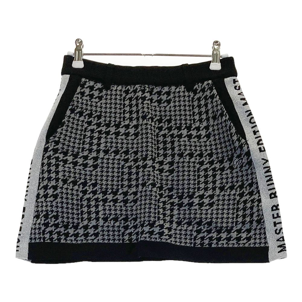 サイズ 0 MASTER BUNNY EDITION マスターバニーエディション スカート 千鳥 ブラック系 ゴルフウェア レディース ストスト