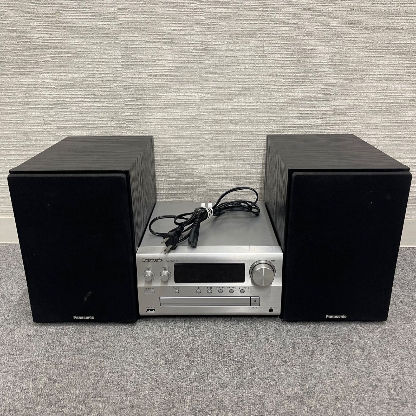 NPA】ジャンク 2015年製 Panasonic パナソニック ミニコンポ SA-PMX70