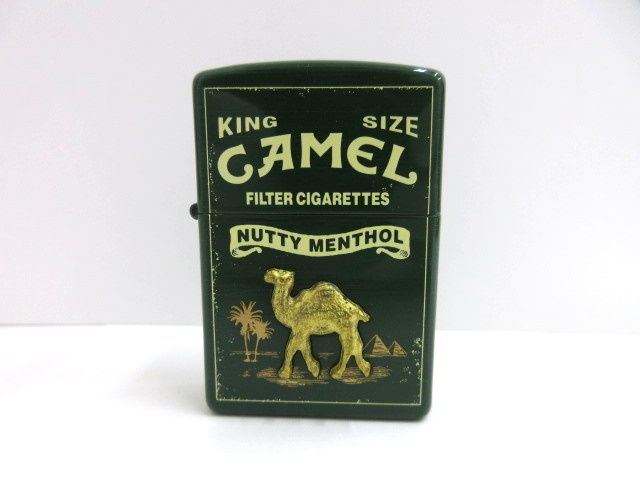 ジッポー ZIPPO CAMEL キャメル 着火未 オイルライター グリーン系