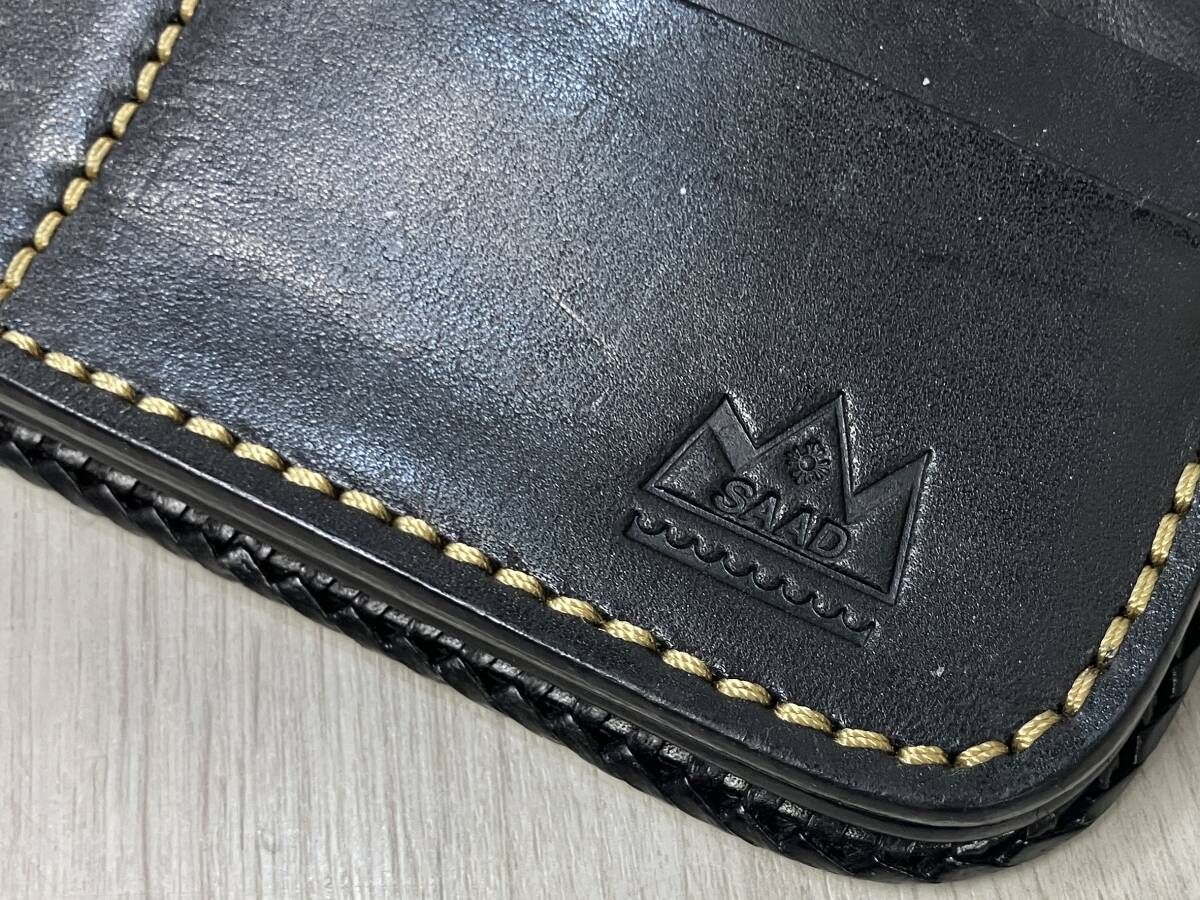 SAAD 本革 レザー 長財布 ロング ウォレット サード コインケース