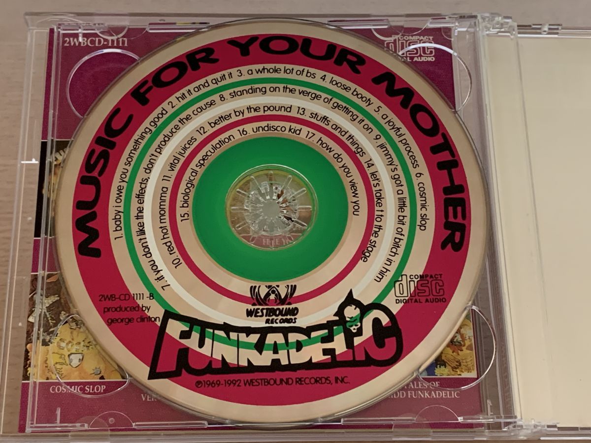 2CD 45回転のファンカデリック FUNKADELIC 45S music for your mother