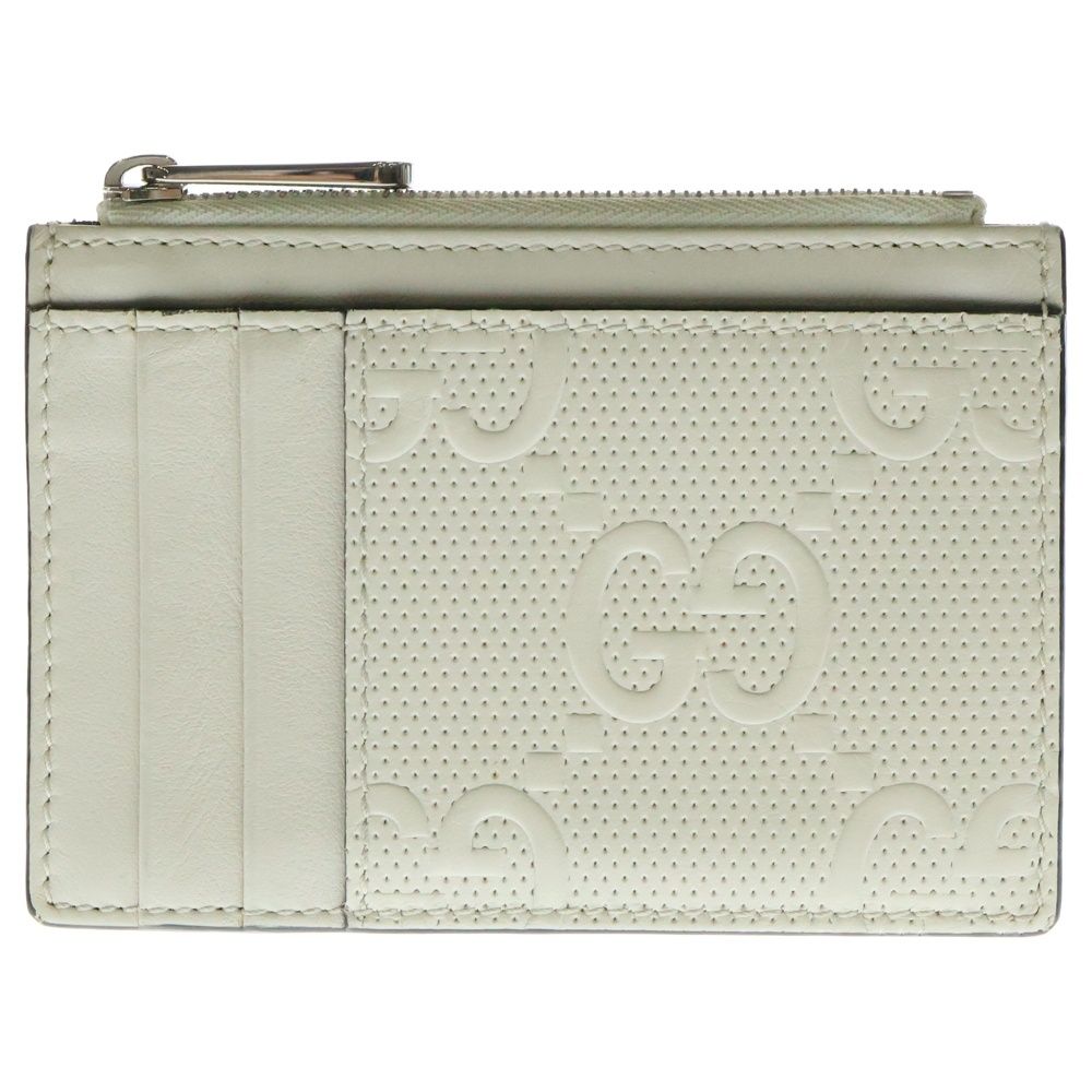 GUCCI (グッチ) ショップ GG コインケース カードケース パスケース フラグメントケース ホワイト 657570 2778