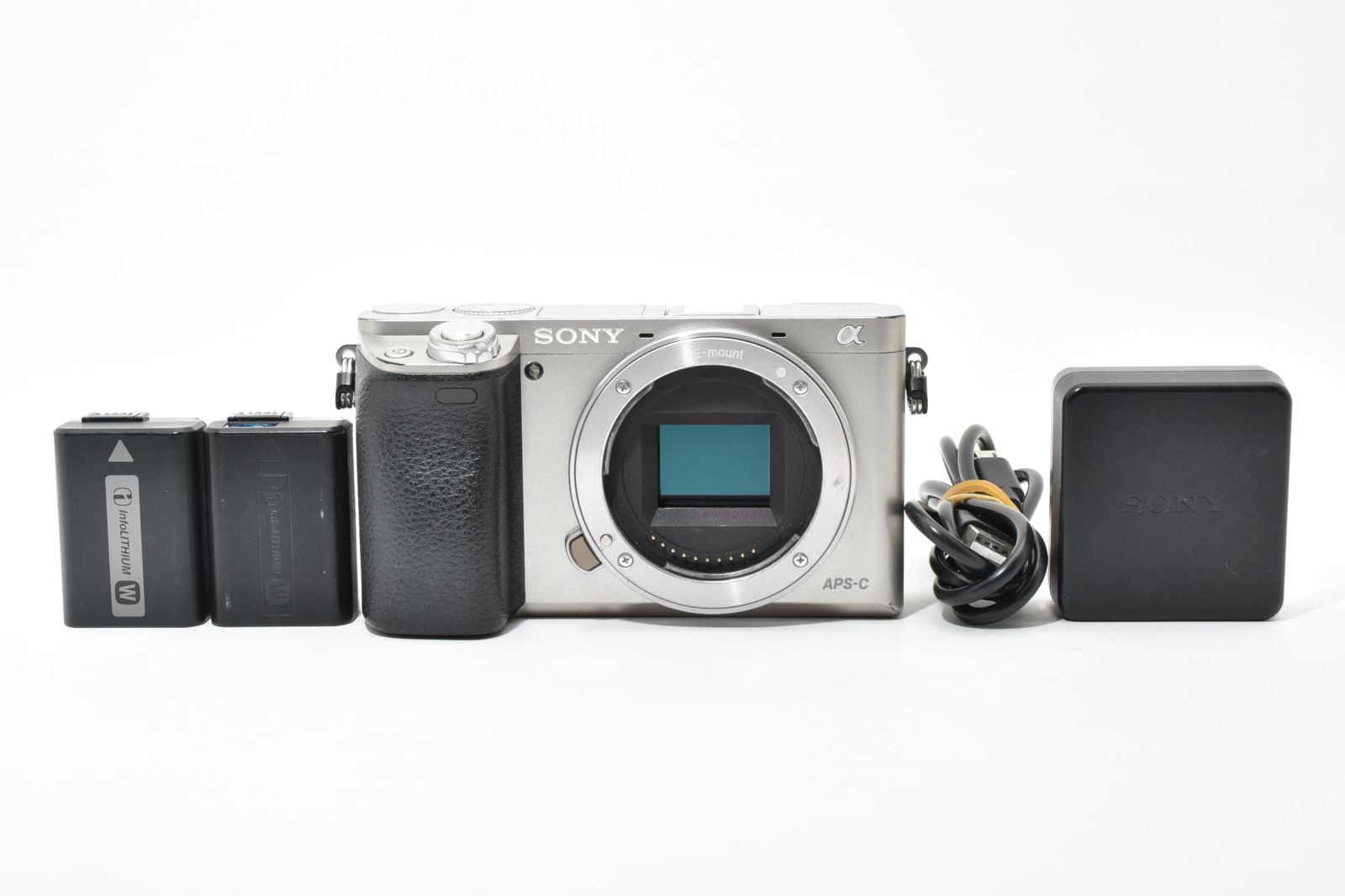 良品 Sony α6000 シルバー no4 バッテリーチャージャーセット - メルカリ