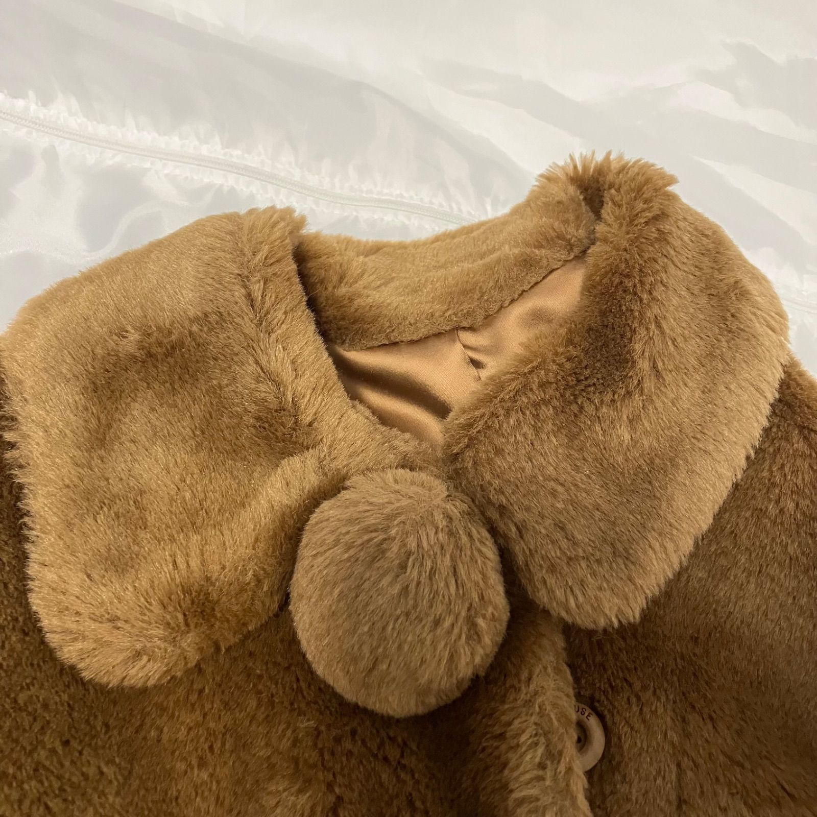 395ピンクハウスPINK HOUSE Msize 立体くまボアアウター