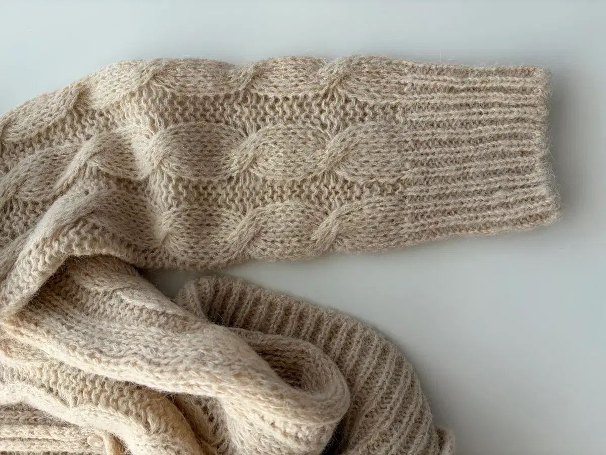 ポニーテール グランドマスター チャンキーニットカーディガン