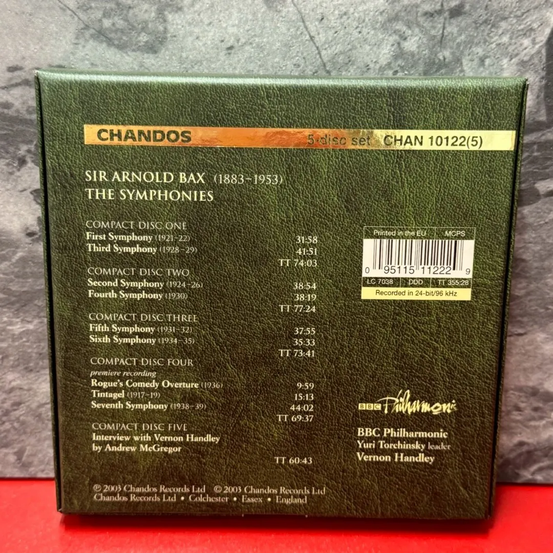 ○Vernon Handly / SIR ARNOLD BAX ： THE SYMPHONIES [輸入盤
