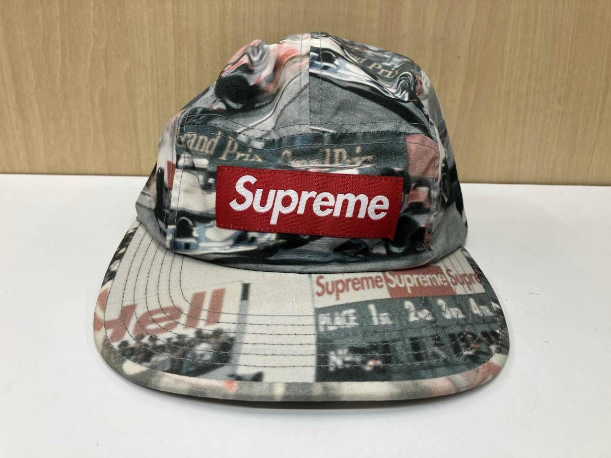 SUPREME シュプリーム 19 SS GRAND PRIX CAMP CAP キャンプ キャップ グランプリ F 1 総柄