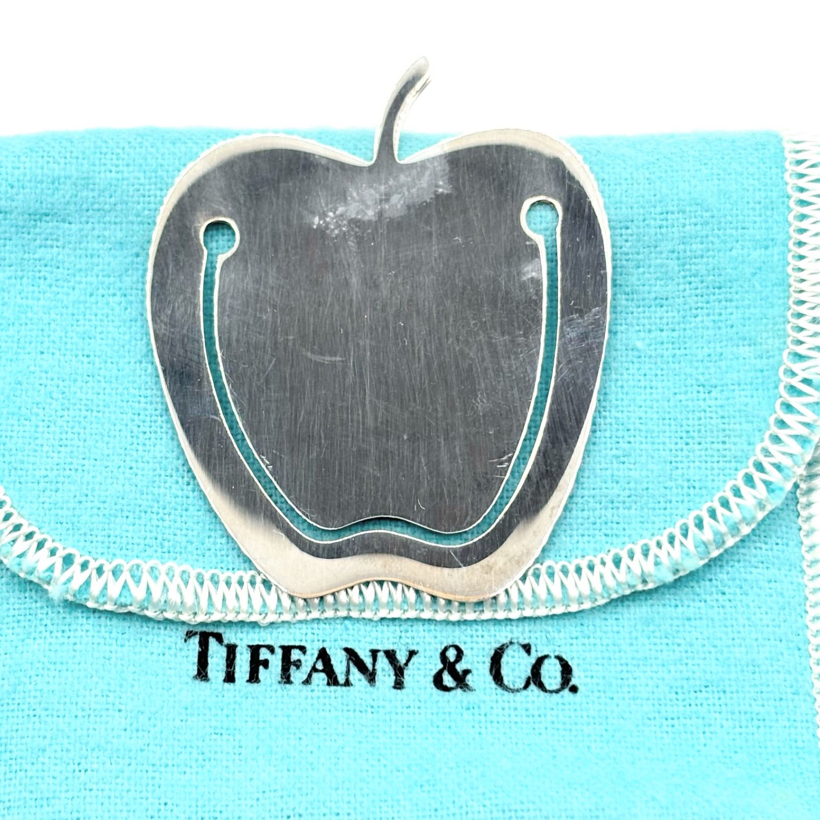 TIFFANY Co ティファニー アップル りんご Apple マネークリップ ブックマーカー しおり シルバー 925 小物