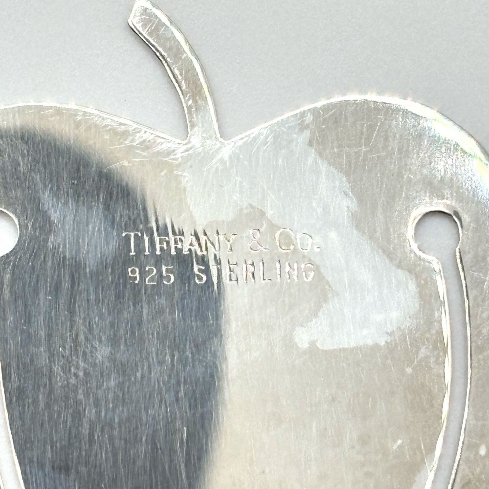 TIFFANY&amp;Co. ブックマーク マネークリップ しおり TIFFANY&Co ティファニー アップル りんご Apple マネークリップ