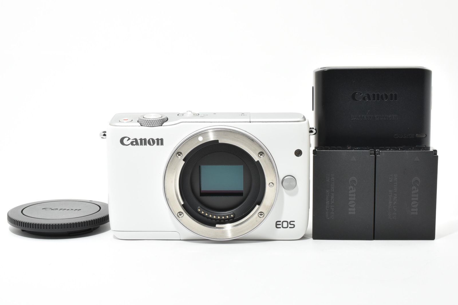 Canon EOS M 10 ホワイト バッテリーチャージャーセット