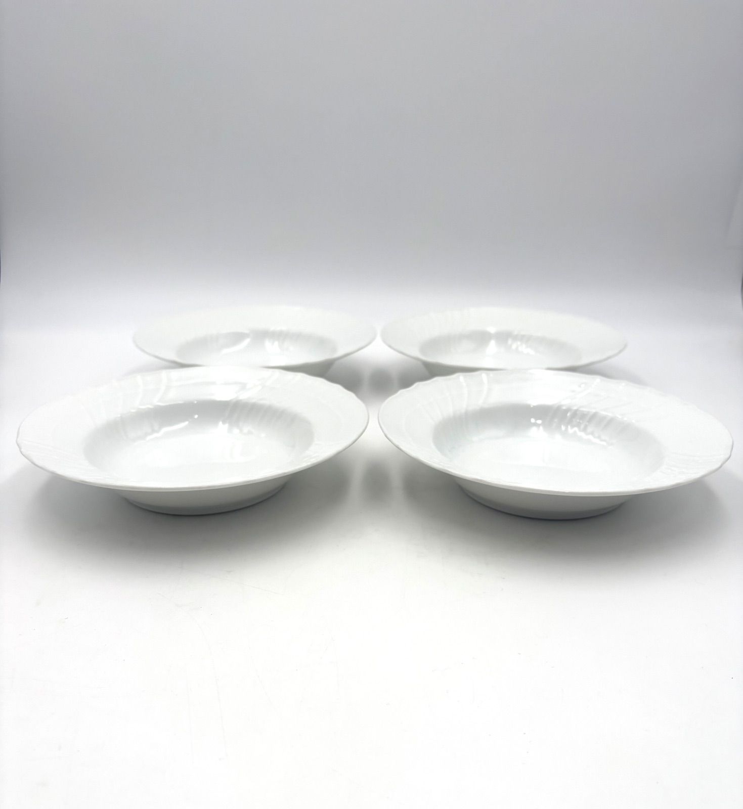 リチャードジノリ ベッキオホワイト 20㎝ スーププレート、4枚 Richard Ginori リチャードジノリ ベッキオホワイト 約20cm スープ
