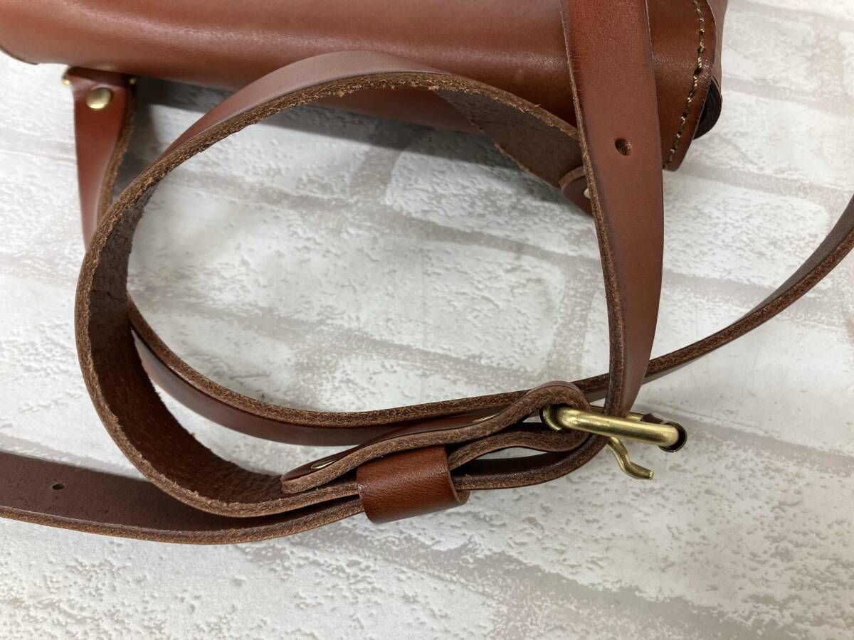 HERZ ヘルツ ショルダーバッグ サコッシュ ブラウン 2024 レザー 牛革