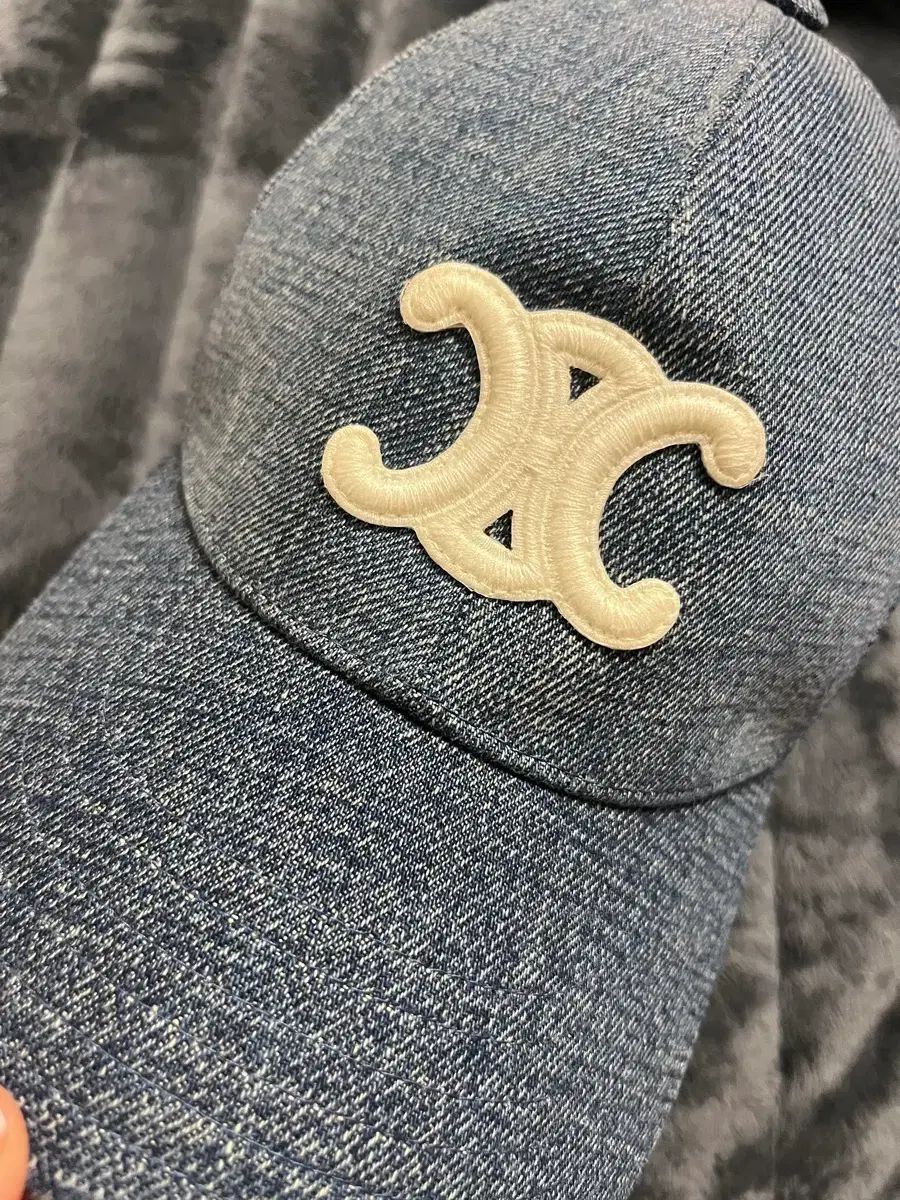 セリーヌ デニム ベースボールキャップ 帽子