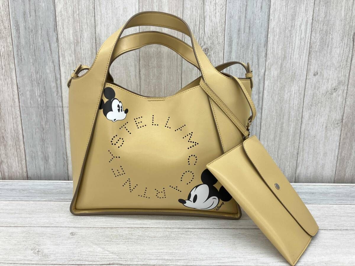 STELLA McCARTNEY 2 WAYバッグ 22 SSDisney ｶﾌﾟｾﾙｺﾚｸｼｮﾝ Mickey Print