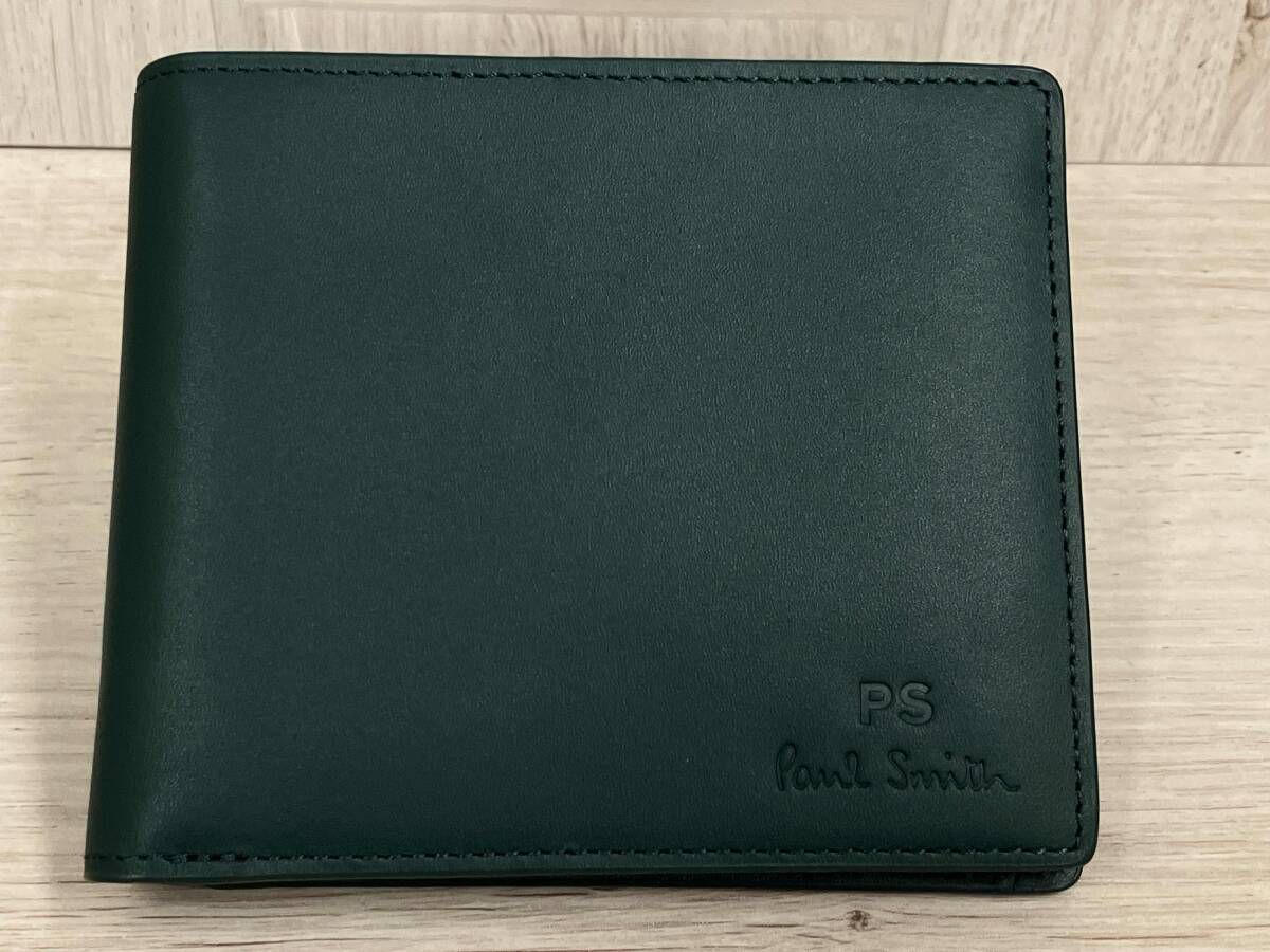 POUL SMITH ポールスミス 二つ折り財布 小銭入れ付き グリーン
