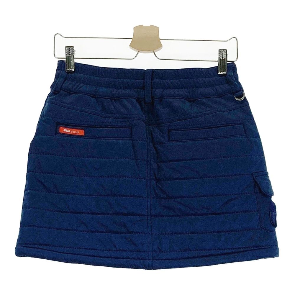 サイズ：S FILA GOLF フィラゴルフ 中綿スカート 裏フリース ネイビー