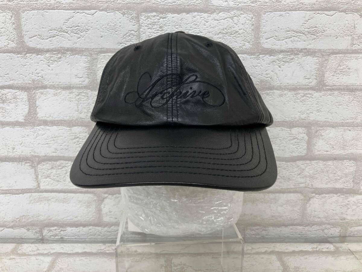 POST ARCHIVE FACTION PAF ポスト アーカイブ ファクション キャップ メンズ ブラック レザー 羊革