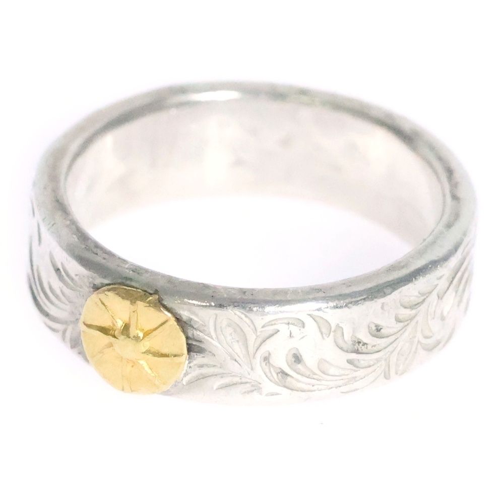 STUDIO T&Y (スタジオティーアンドワイ) KARAKUSA Ring Gold Point