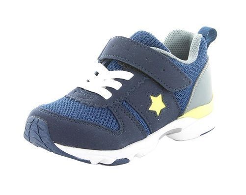  【moonstar】CARROT MS C2325 NAVY (15cm-17.5cm) ネイビー ムーンスター キャロット 子供靴 キッズ スニーカー 抗菌防臭 撥水 1E スリム スニーカー