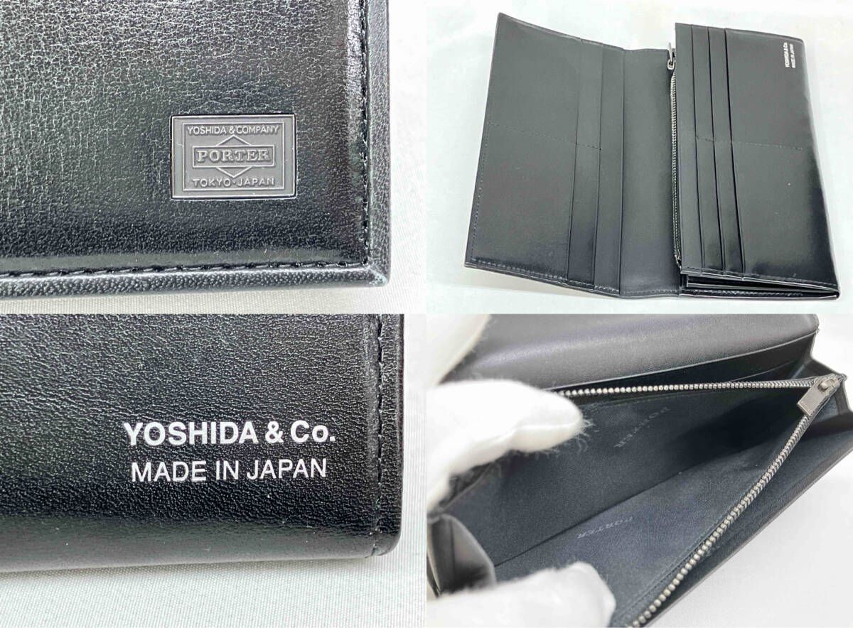 PORTER メンズ 二つ折り 長財布 ブラック