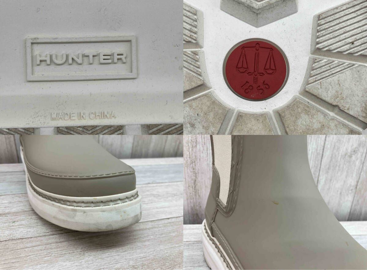 HUNTER／W REF STITCH DETAIL CHELSEA／レインブーツ／25cm