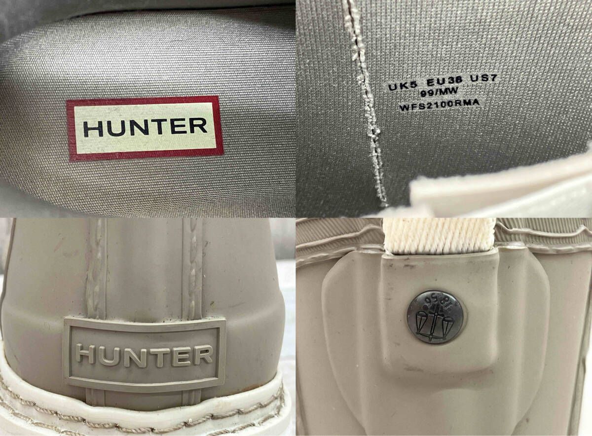 HUNTER／W REF STITCH DETAIL CHELSEA／レインブーツ／25cm