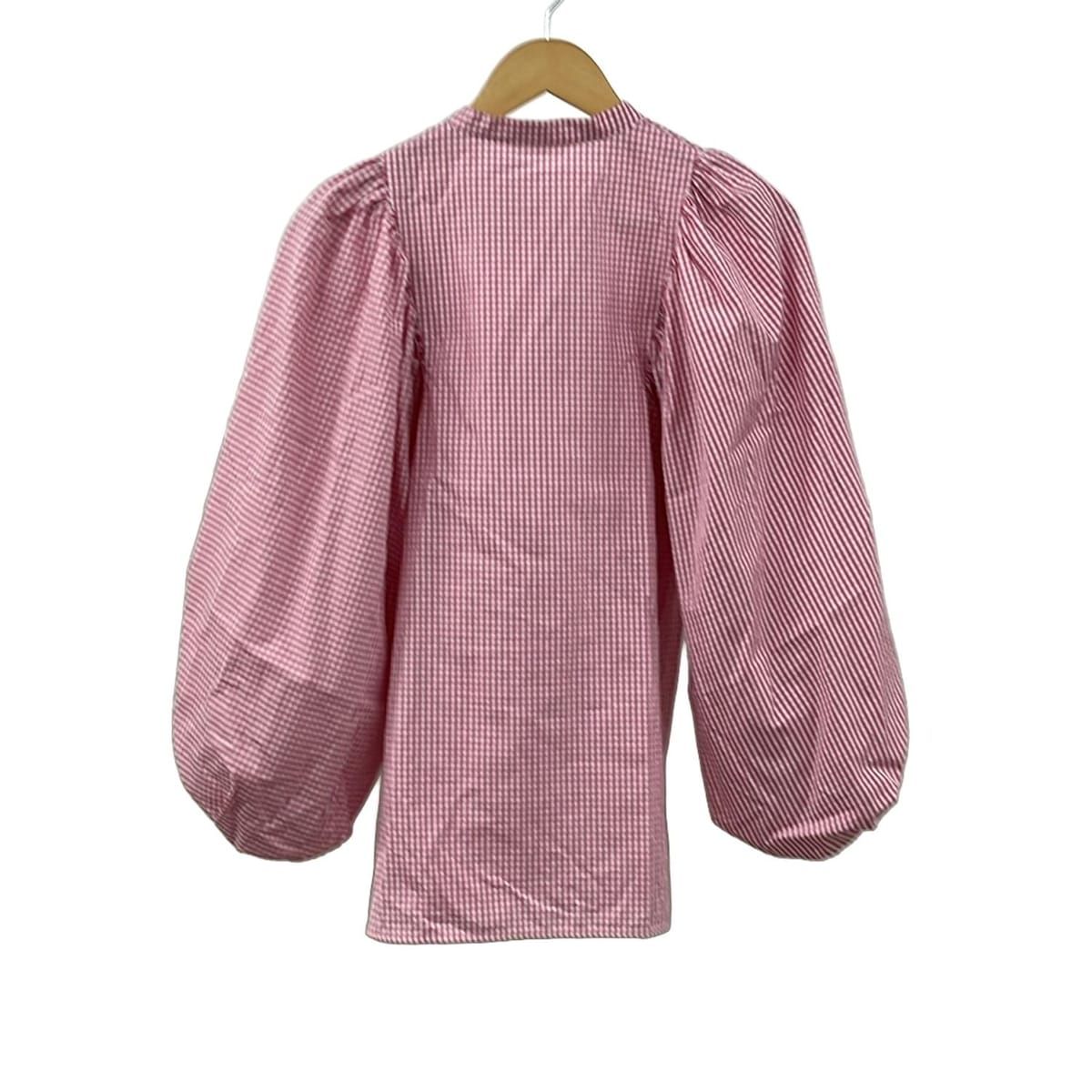 yori(ヨリ) 長袖シャツブラウス サイズF レディース美品 - ピンク×白