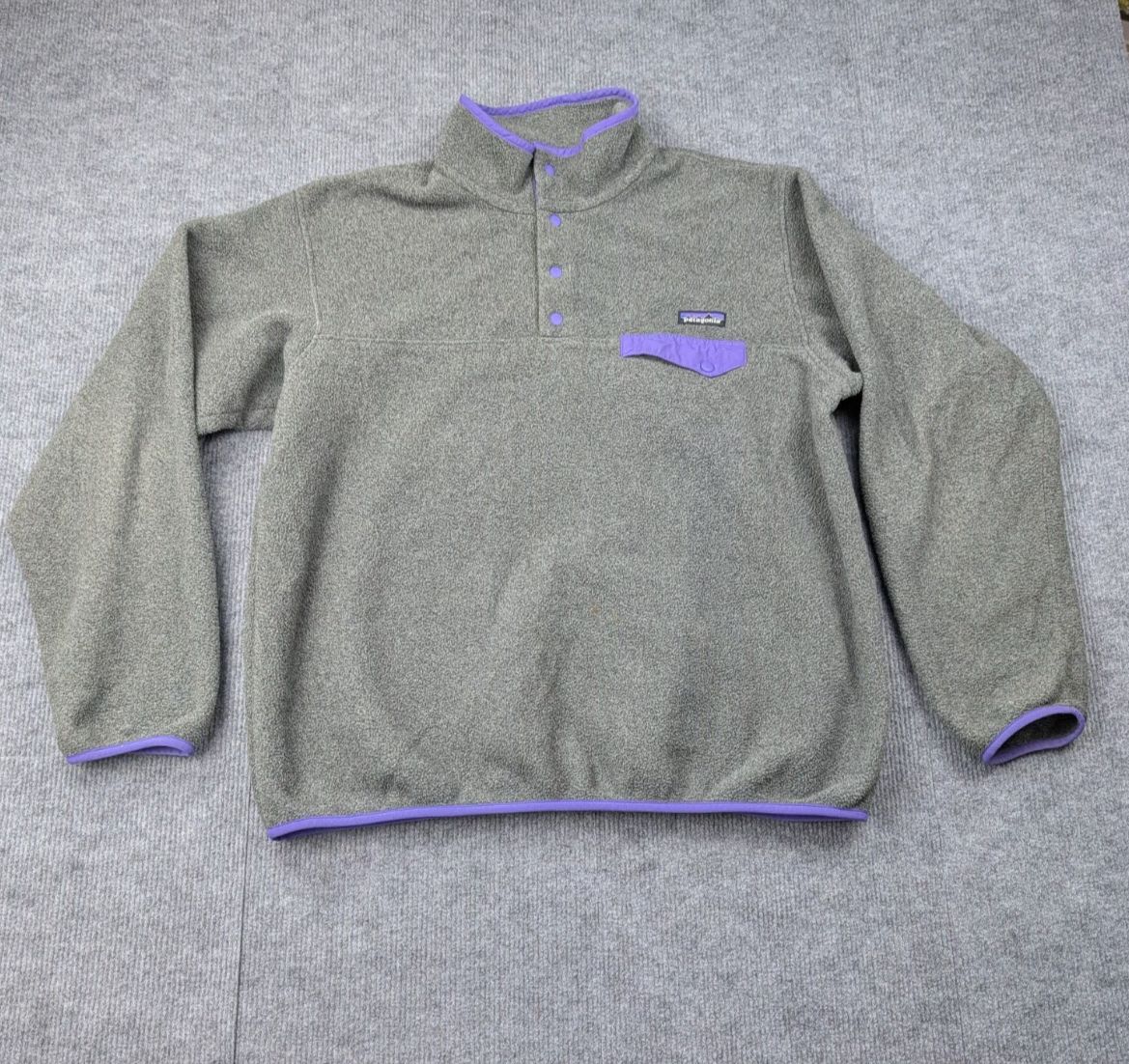 10 s パタゴニア シンチラ スナップT グレー|パープル