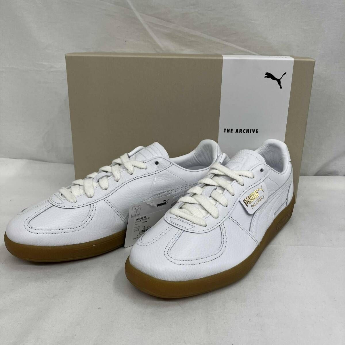 PUMA/プーマ/PALERMO PREMIUM/パレルモ プレミアム/391846-01/ホワイト