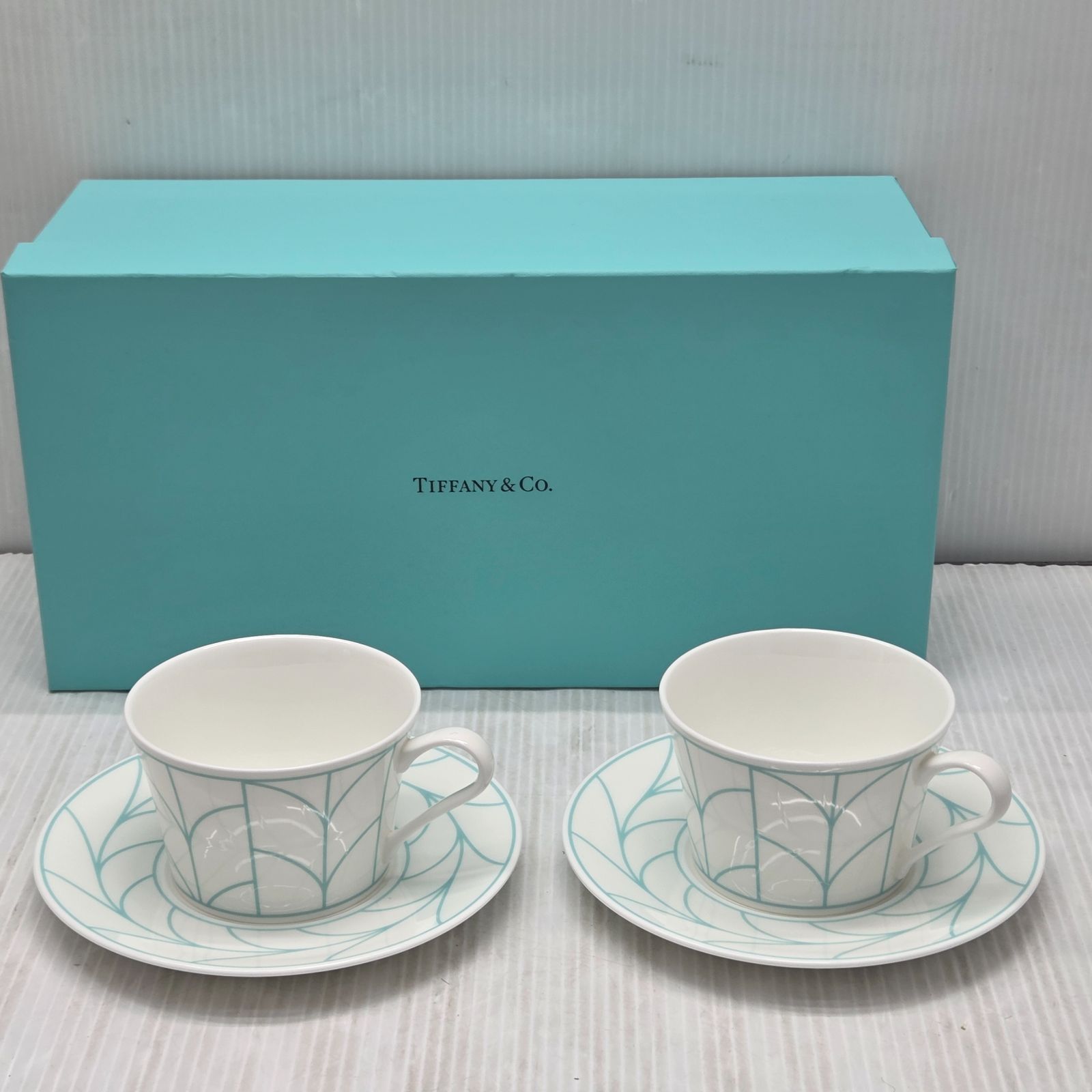 11 S00339 TIFFANY&Co. ティファニー カップ&ソーサー ウィートリーフ