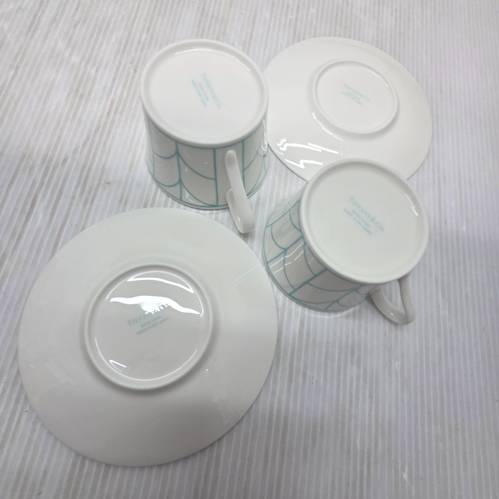 11 S00339 TIFFANY&Co. ティファニー カップ&ソーサー ウィートリーフ