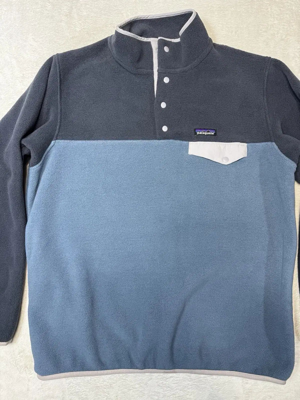 10 s パタゴニア Synchilla シンチラ スナップ T ネイビー ブルー