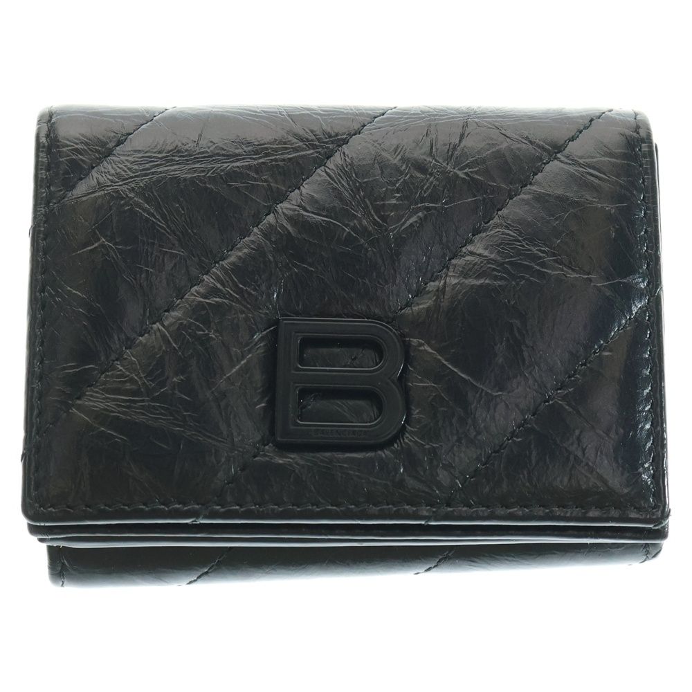 BALENCIAGA (バレンシアガ) CRUSH MINI WALLET クラッシュ ミニ
