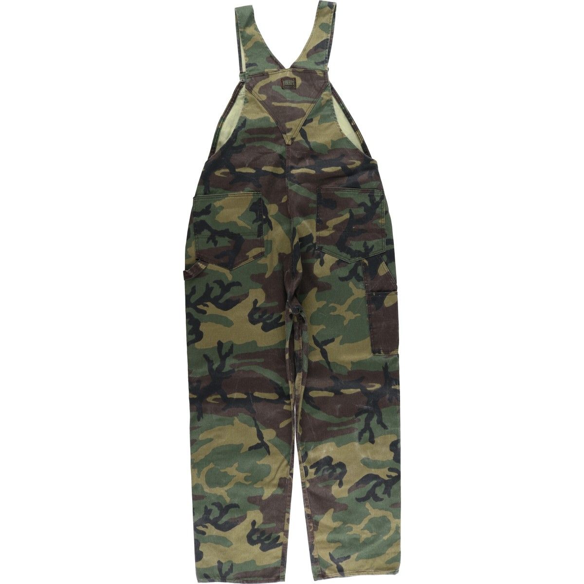 古着 LIBERTY ウッドランドカモ ダブルニー オーバーオール メンズw 38相当 eaa 593295
