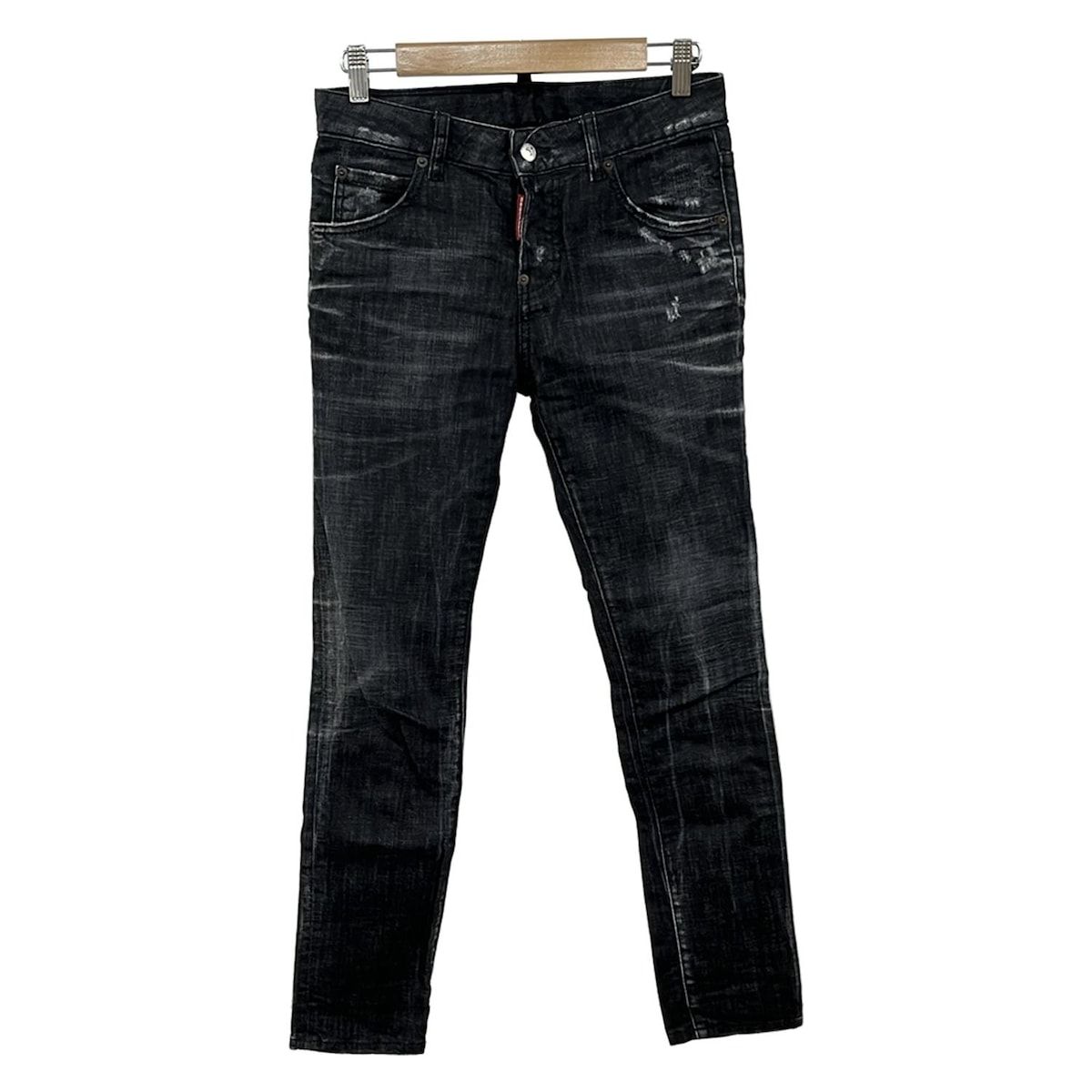 半額以下 DSQUARED2 ディースクエアード 新品 ブラックデニム 34