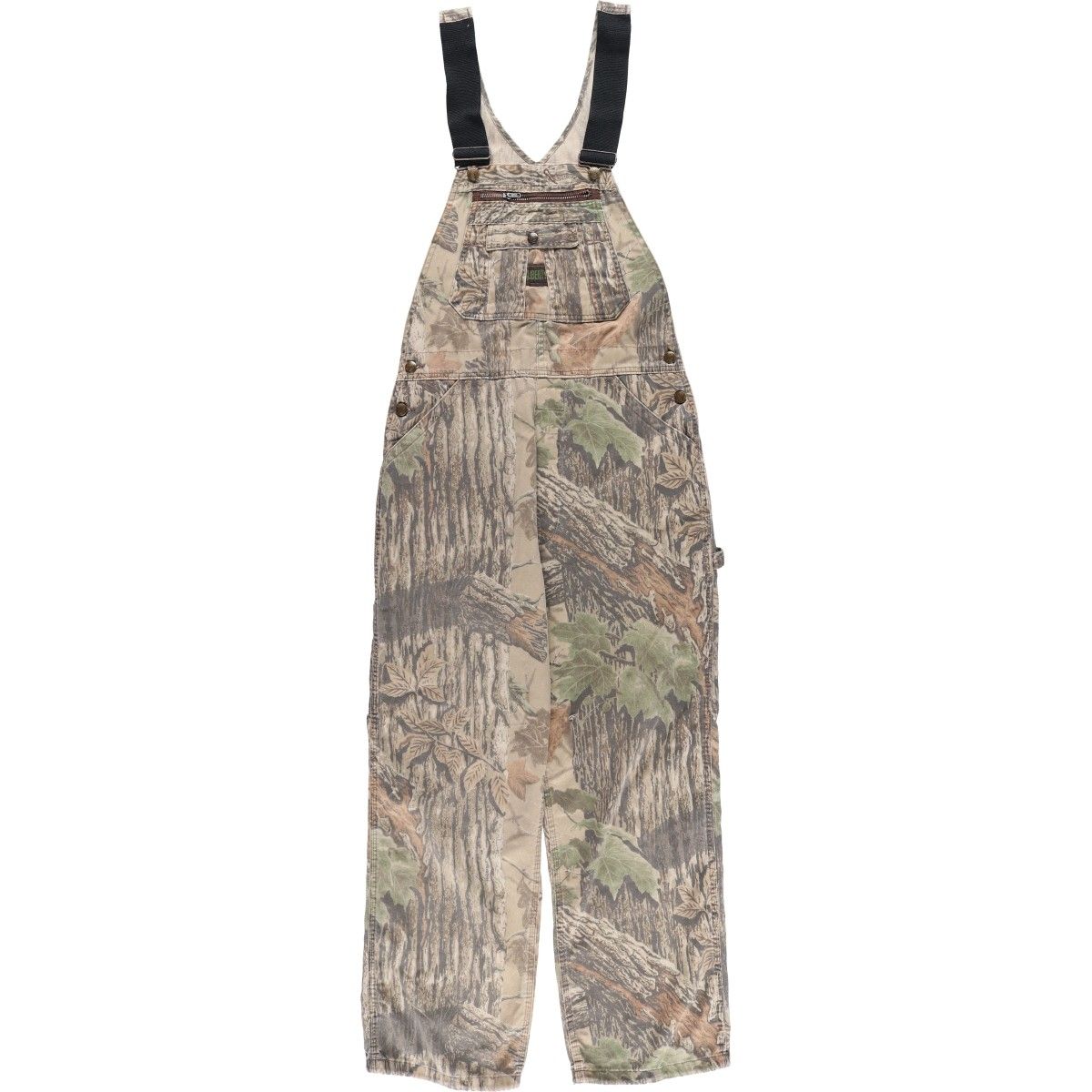 古着 90年代 LIBERTY 迷彩柄 リアルツリーカモ オーバーオール メンズw 34相当 ヴィンテージ|eaa 593240