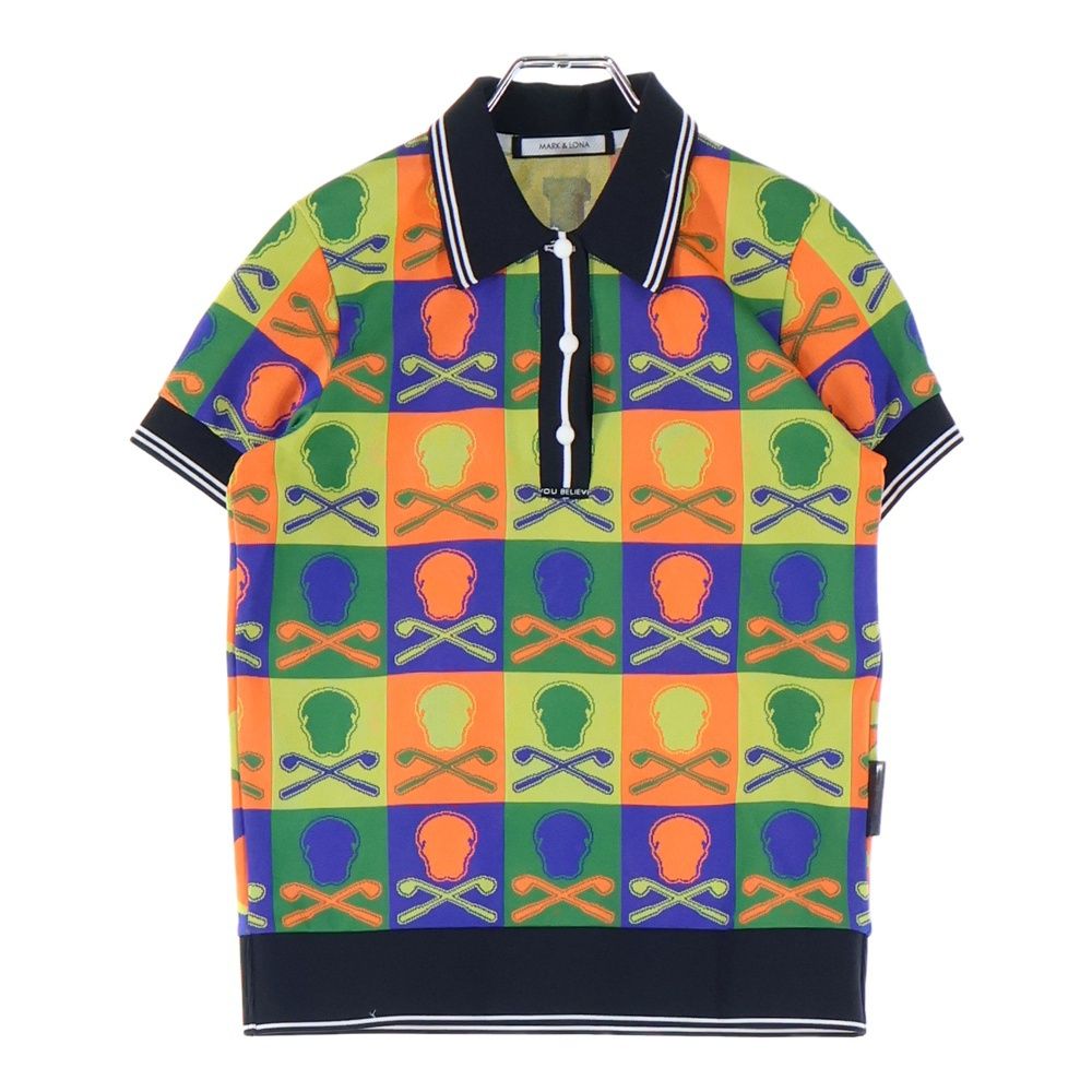 MARK&LONA (マークアンドロナ) POLO SHIRTS スカルデザイン半袖